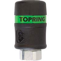Raccord rapide TOPQUIK Ultraflo 7,8 mm, Composite en polyester, 3/8", NPT femelle, 174 PSI Distribution Industrielle GC