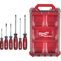 Cushion Grip Screwdrivers Set with PACKOUT Low-Profile Compact Organizer, 6 Pcs. Distribution Industrielle GC