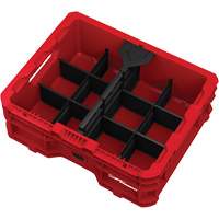Bac &agrave; profil bas PACKOUT, 15" x 18-5/8" x 6-5/8", Noir/Rouge Distribution Industrielle GC