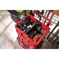 Bac &agrave; profil bas PACKOUT, 15" x 18-5/8" x 6-5/8", Noir/Rouge Distribution Industrielle GC