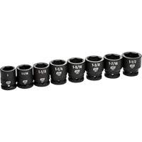 Jeu de douilles SAE &agrave; 6 pans, 8 Mcx, Chocs, Prise de 3/4" Distribution Industrielle GC