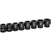 Jeu de douilles m&eacute;triques &agrave; 6 pans, 8 Mcx, Chocs, Prise de 3/4" Distribution Industrielle GC