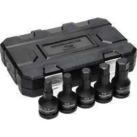 SAE Impact Bit Socket Set with Blow Mold Case, Hex, 3/4" Drive, 5 Pcs Distribution Industrielle GC