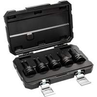SAE Impact Bit Socket Set with Blow Mold Case, Hex, 3/4" Drive, 5 Pcs Distribution Industrielle GC