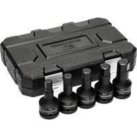 Metric Impact Bit Socket Set with Blow Mold Case, Hex, 3/4" Drive, 5 Pcs Distribution Industrielle GC
