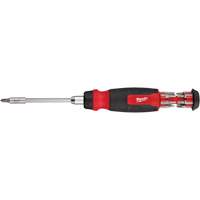 Tournevis &agrave; cliquet 14-en-1 &agrave; embouts multiples avec porte-embout de 1/4", 10-11/100" lo, Prise Coussin&eacute;e Distribution Industrielle GC