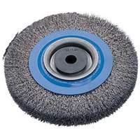 Crimped Wire Bench Wheel Brush, 6" Dia., 0.0118" Fill, 1/2" - 1-1/4" Arbor Distribution Industrielle GC
