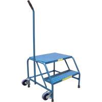 Escabeaux roulants Tilt-N-Roll, 2 marche(s), 24" l x 29" la x 19" h, Capacit&eacute; 300 lb Distribution Industrielle GC