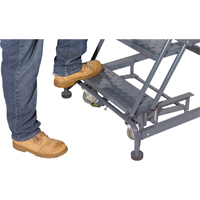 Weight Actuated Lockstep Rolling Ladders, 6 Steps, 24" Step Width, 60" Platform Height, Steel Distribution Industrielle GC