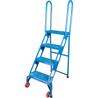 Portable Folding Ladder, 4 Steps, Perforated, 40" High Distribution Industrielle GC