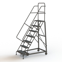 Heavy Duty Rolling Ladder, 7 Steps, 24" Step Width, 70" Platform Height, Steel Distribution Industrielle GC