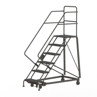 Heavy Duty Safety Slope Ladder, 6 Steps, Perforated, 50° Incline, 60" High Distribution Industrielle GC