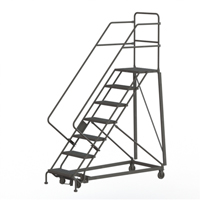 Heavy Duty Safety Slope Ladder, 7 Steps, Serrated, 50° Incline, 70" High Distribution Industrielle GC