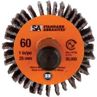 Meule &agrave; lamelles Standard Abrasives, Oxyde d'aluminium, Grain 60, 1" x 1" x 1/4" Distribution Industrielle GC