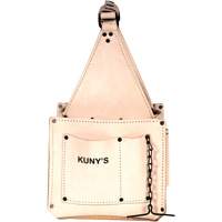 Porte-outils pour &eacute;lectricien et travaux d'entretien, Cuir, 17 pochettes, Beige Distribution Industrielle GC