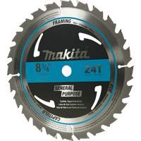 Lame de scie circulaire pour charpente &agrave; pointes au carbure, 8-1/4", 24 dents, Pour Bois Distribution Industrielle GC
