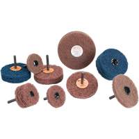 Standard Abrasives Buff & Blend Wheel, 3" Dia. x 1/4" W, 1/4" Arbor, Aluminum Oxide Distribution Industrielle GC