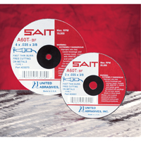 Meule &agrave; tronçonner, 5" x 0,045", Arbre de 7/8", Type 27, Oxyde d'aluminium/C&eacute;ramique, 12 200 Tr/min Distribution Industrielle GC