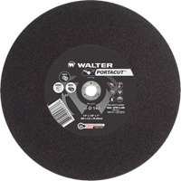 Meule &agrave; tronçonner rapide en acier inoxydable Portacut, 14" x 1/8", Arbre de 1", Type 1, Carbure de silicium, 5400 Tr/min Distribution Industrielle GC