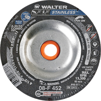Depressed Centre Grinding Wheels - Stainless Type 27, 4-1/2" x 1/8", 5/8"-11 Arbor, Type 27S Distribution Industrielle GC