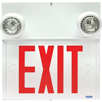 Enseignes/lampes combin&eacute;es Stella - Exit, DEL, &agrave; raccordement fixe, 12-1/8'' lo x 12-1/2" la, Anglais Distribution Industrielle GC