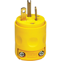 Fiche &agrave; lame droite de qualit&eacute; commerciale, Plastique, 20 A, 125 V Distribution Industrielle GC