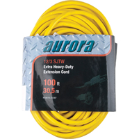 Cordon rallonge en vinyle, Ext&eacute;rieur, SJTW, AWG 12/3, 15 A, 100' Distribution Industrielle GC