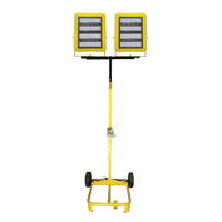 Chariot d'&eacute;clairage &agrave; deux t&ecirc;tes avec treuil, DEL, 400 W, 60 000 lumens, Boîtier en Aluminium Distribution Industrielle GC