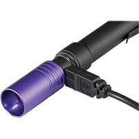 Lampe stylo UV avec port de recharge micro USB Stylus Pro, DEL, Corps en Aluminium, piles Rechargeable, Compris Distribution Industrielle GC