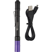 Lampe stylo UV avec port de recharge micro USB Stylus Pro, DEL, Corps en Aluminium, piles Rechargeable, Compris Distribution Industrielle GC