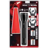 Ensemble de lampes de poche de s&eacute;curit&eacute;, DEL, 487 lumens, Piles D Distribution Industrielle GC