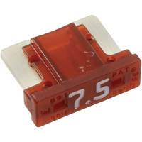 Fusible &agrave; lames pour automobiles LP de la s&eacute;rie MINI, Cartouche, 7,5 A, 58 V Distribution Industrielle GC