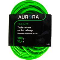 Cordon rallonge de calibre industriel, Toutes saisons, SJTW, AWG 10/3, 15 A, 100' Distribution Industrielle GC