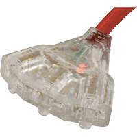 Rallonge pour g&eacute;n&eacute;ratrice avec triple fiche, STW, AWG 10, 3 prise(s), 25' Distribution Industrielle GC