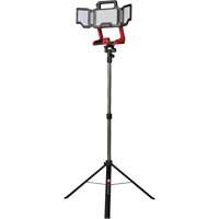 Lampe de travail &agrave; DEL professionnelle &agrave; panneaux pliants lumens sans fil 18V sur tr&eacute;pied, DEL, 3600 lumens Distribution Industrielle GC