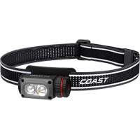 Lampe frontale COAST WPH10R &agrave; deux couleurs avec aimant et agrafe, DEL, 500 lumens, 3,25 hres de fonctionnement, piles Rechargeable Distribution Industrielle GC