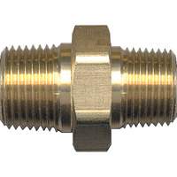 Reducing Hex Nipple, Brass, 1/4" x 1/8", NPT x NPT Distribution Industrielle GC