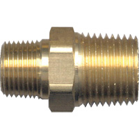 Reducing Hex Nipple, Brass, 1/2" x 3/8", NPT x NPT Distribution Industrielle GC